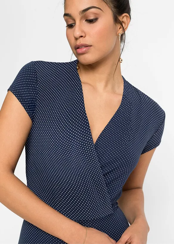 Midikleid aus Viksose-Mix, bonprix