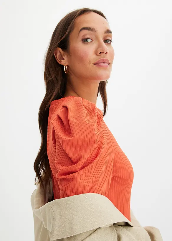 Robe en jersey côtelé, bonprix