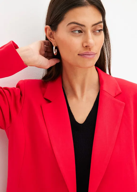 Longblazer mit V-Ausschnitt, langarm, bonprix