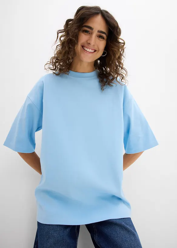 Oversize-Shirt aus reiner schwerer Bio-Baumwolle, bonprix
