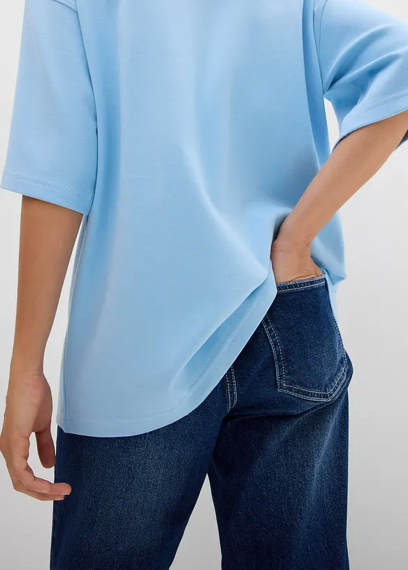 Oversize-Shirt aus reiner schwerer Bio-Baumwolle, bonprix
