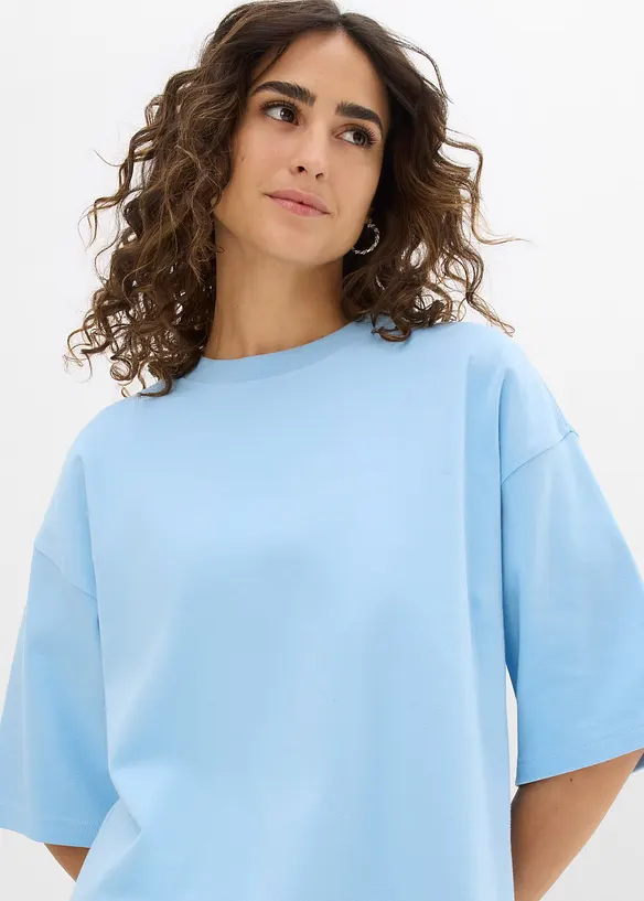 Oversize-Shirt aus reiner schwerer Bio-Baumwolle, bonprix