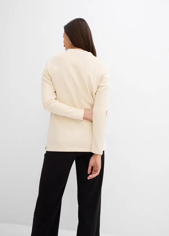 Sweatshirt mit Schlitz, bonprix