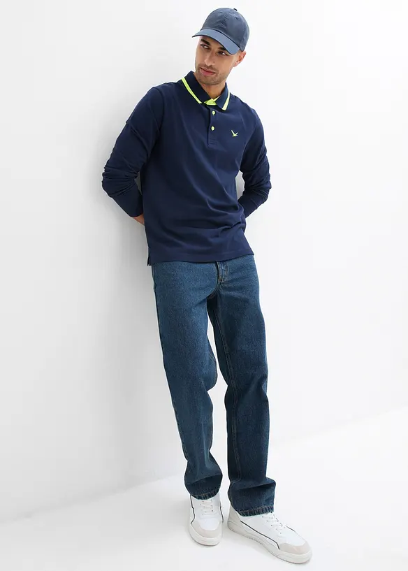 Polo en maille piquée 100% coton, bonprix