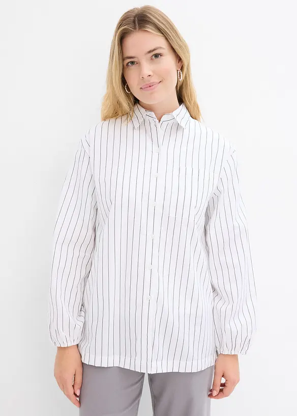 Chemisier oversize en popeline de coton, bonprix