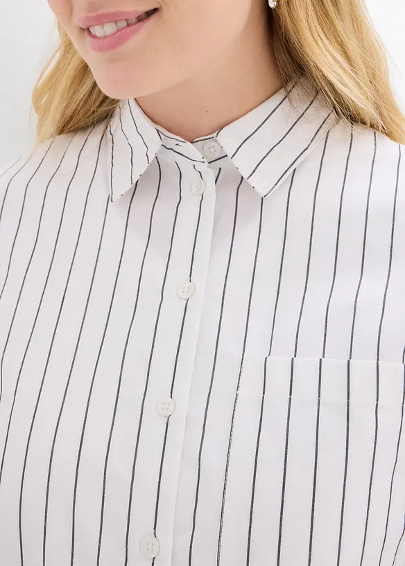 Chemisier oversize en popeline de coton, bonprix