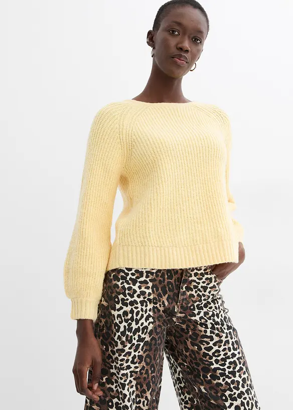 Gilet en maille réversible avec nœud, bonprix