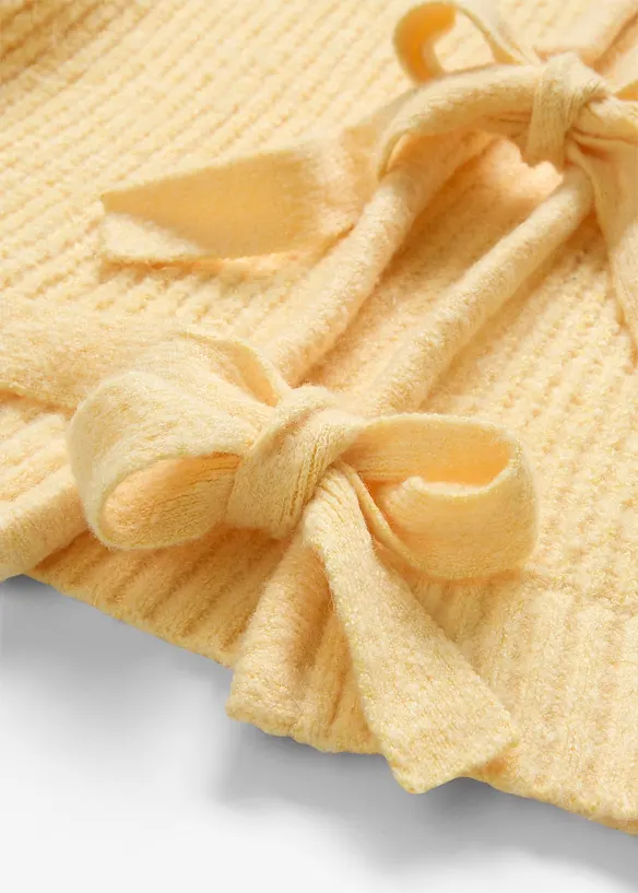 Gilet en maille réversible avec nœud, bonprix