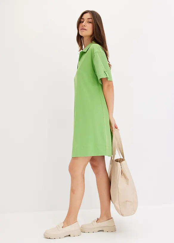Robe-chemise en matière élastique, bonprix