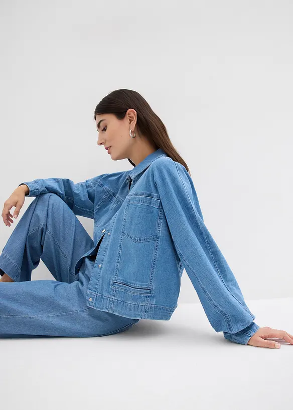 Veste courte en jean, bonprix
