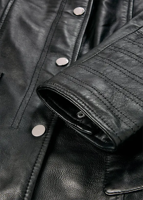 Veste en cuir nappa d’agneau, bonprix