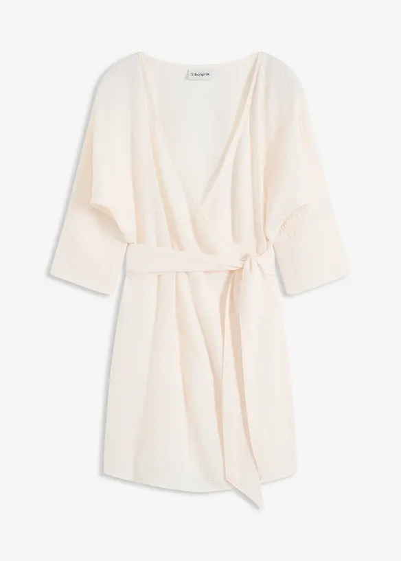 Robe courte, style portefeuille, avec ceinture, bonprix