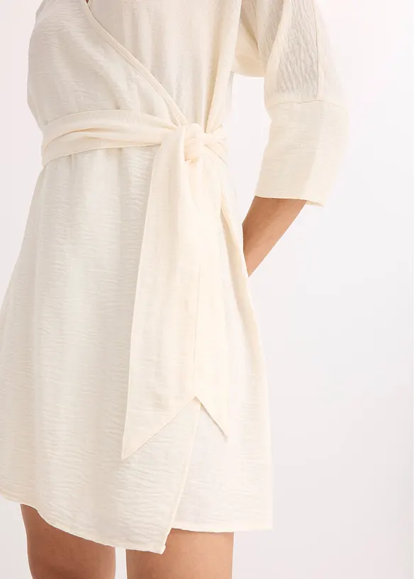 Robe courte, style portefeuille, avec ceinture, bonprix