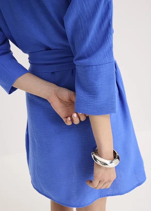 Robe courte, style portefeuille, avec ceinture, bonprix
