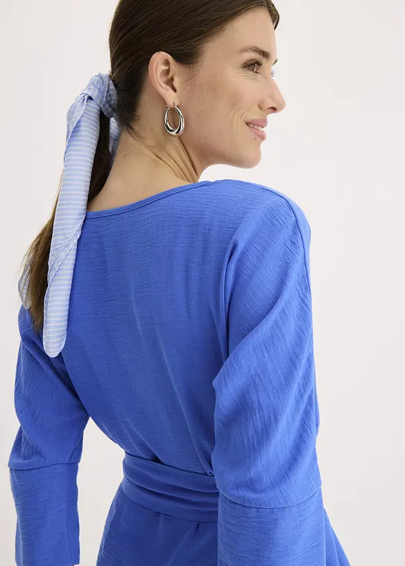 Robe courte, style portefeuille, avec ceinture, bonprix