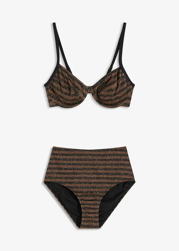 Glitzernder Bügel Bikini (2-tlg.Set), bonprix