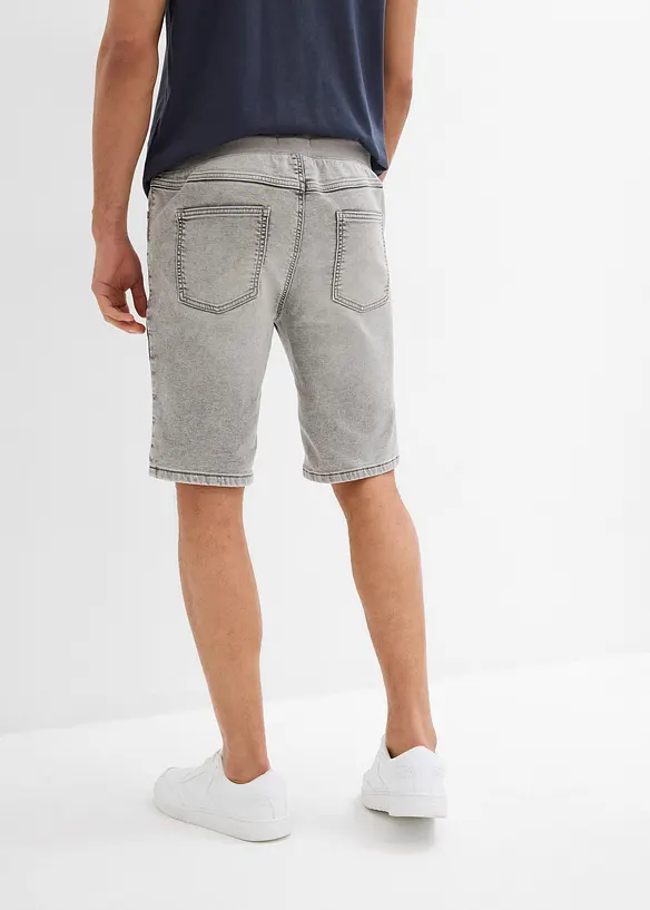 Schlupf Stretch-Jeans-Bermuda, Regular Fit, bonprix