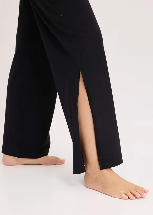 Pantalon de pyjama fendu sur le côté, bonprix