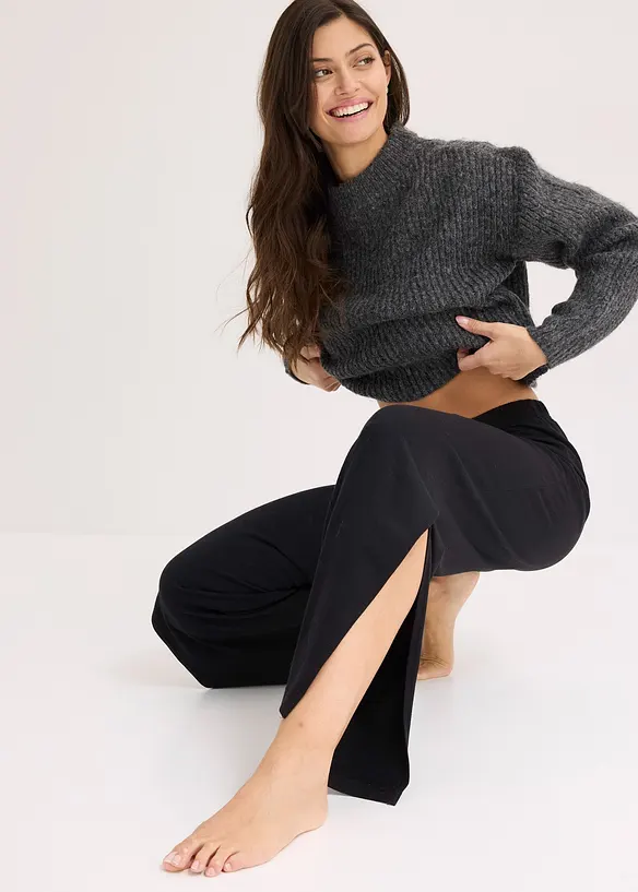 Pantalon de pyjama fendu sur le côté, bonprix