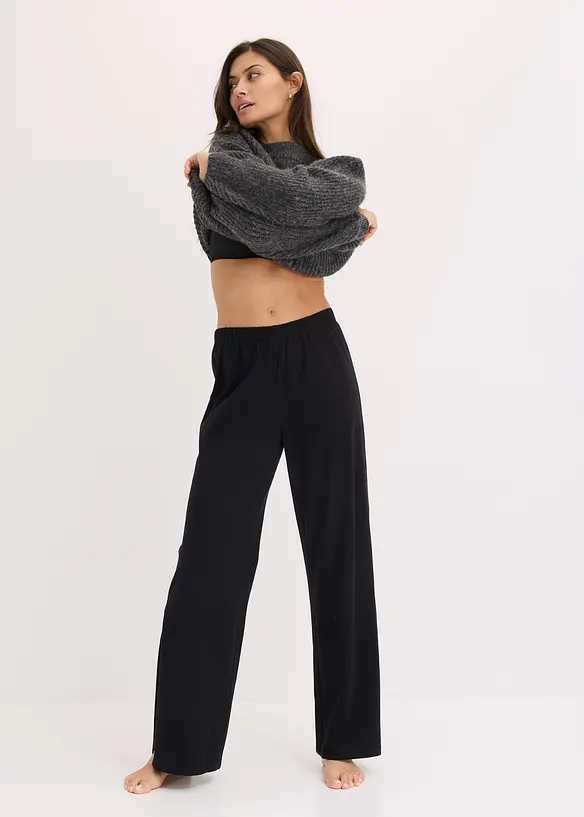 Pantalon de pyjama fendu sur le côté, bonprix