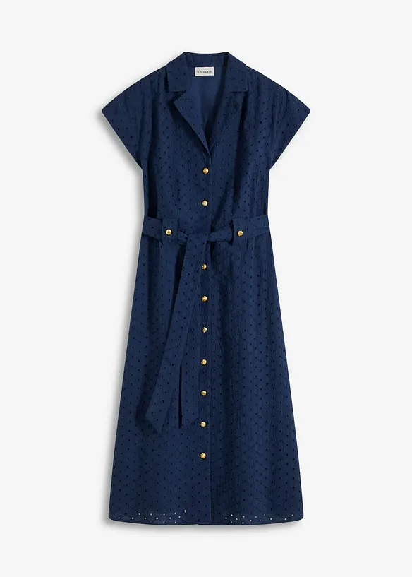 Robe-chemise en broderie anglaise, bonprix