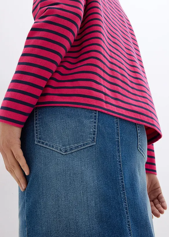 Sweat-shirt en matière texturée, bonprix
