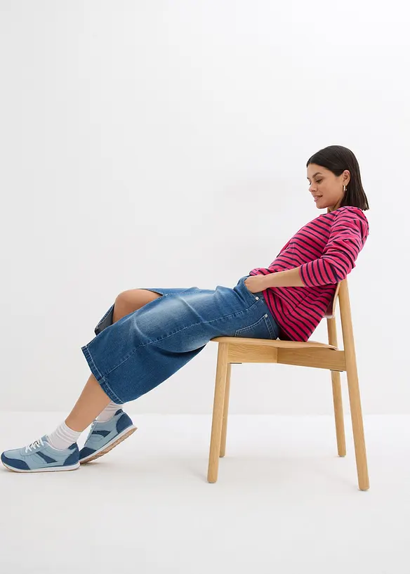 Sweat-shirt en matière texturée, bonprix