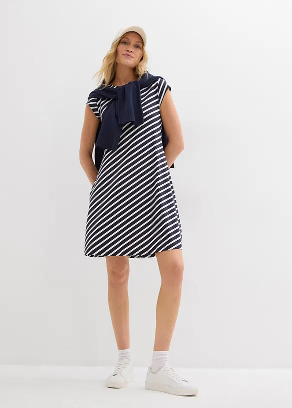 Jersey-Kleid mit figurbetonter Passform, bonprix