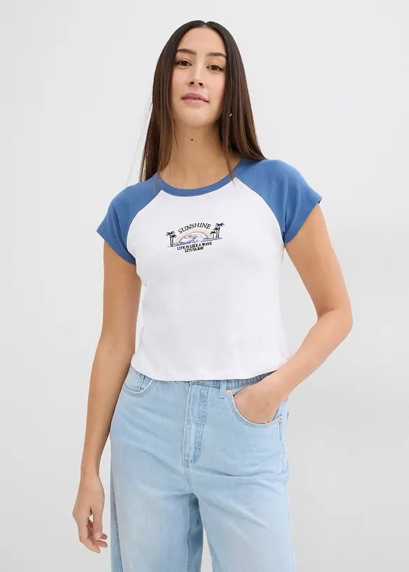 T-shirt à manches raglan, bonprix