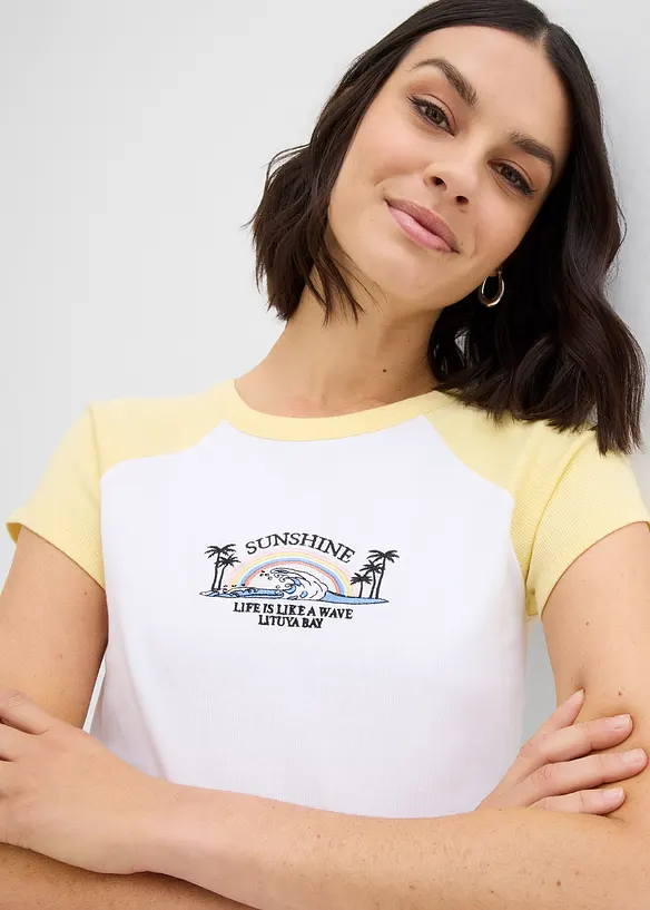 T-Shirt mit Raglanärmeln, bonprix