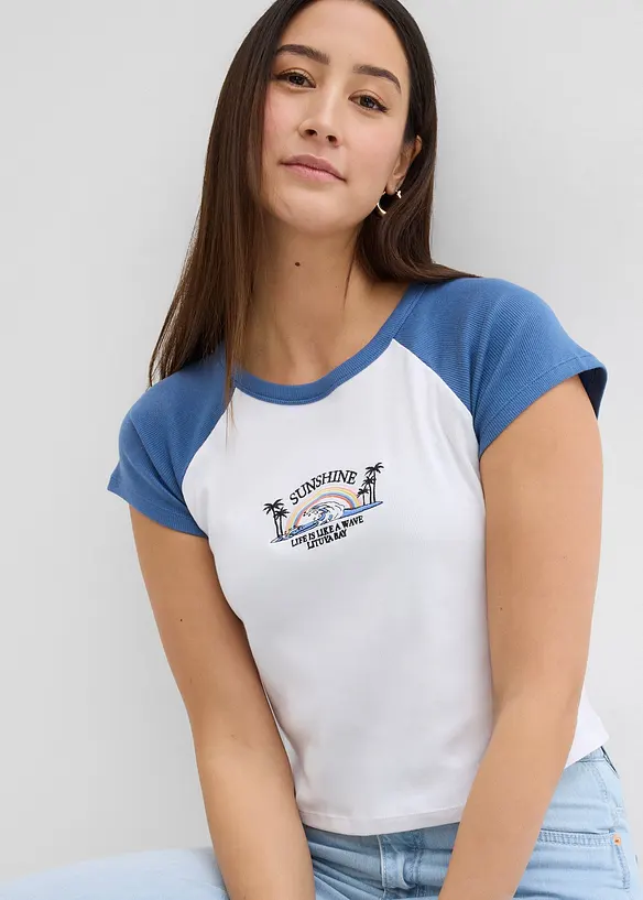 T-shirt à manches raglan, bonprix