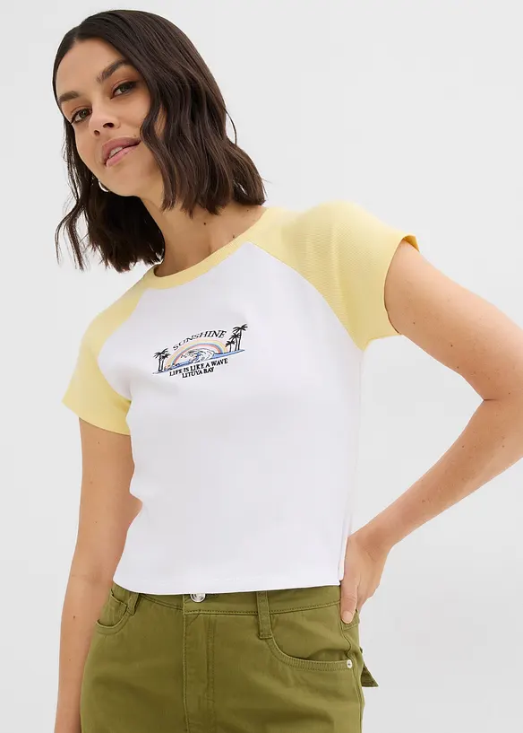 T-Shirt mit Raglanärmeln, bonprix