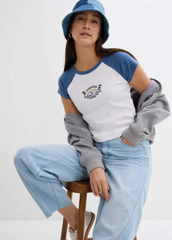 T-shirt à manches raglan, bonprix