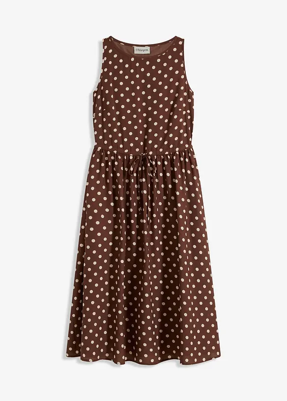 Robe midi avec lien à nouer, bonprix
