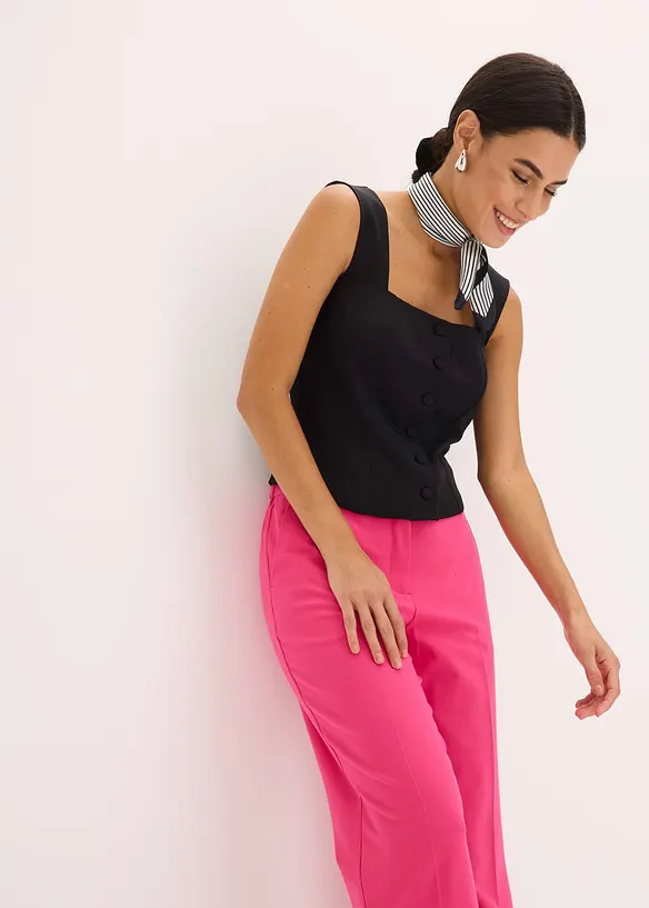 Pantalon 3/4 fuselé et fendu en bas, bonprix