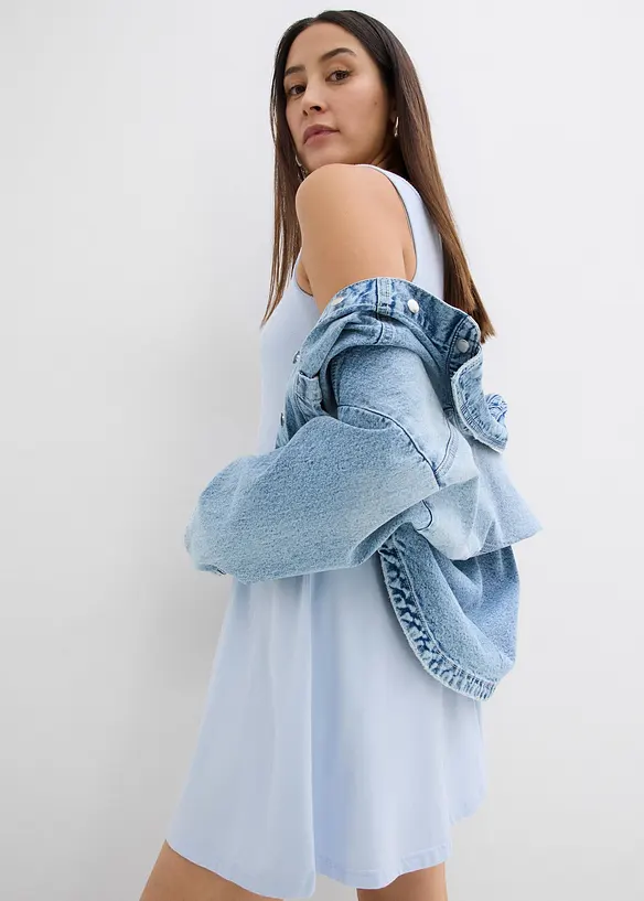 Robe courte en coton extensible, bonprix