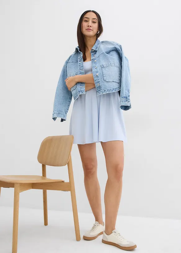 Robe courte en coton extensible, bonprix