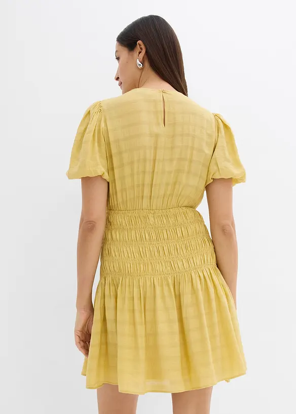 Minikleid mit Smokeinsatz, bonprix