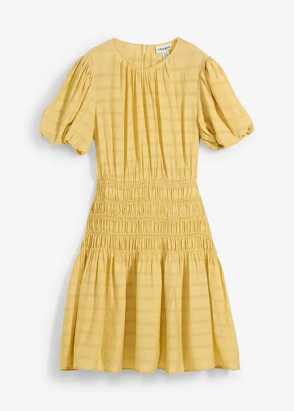 Minikleid mit Smokeinsatz, bonprix