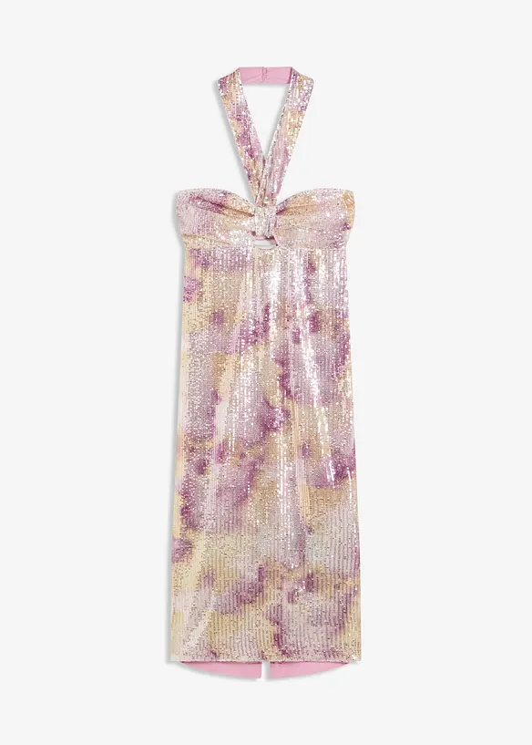 Robe dos nu à sequins, bonprix