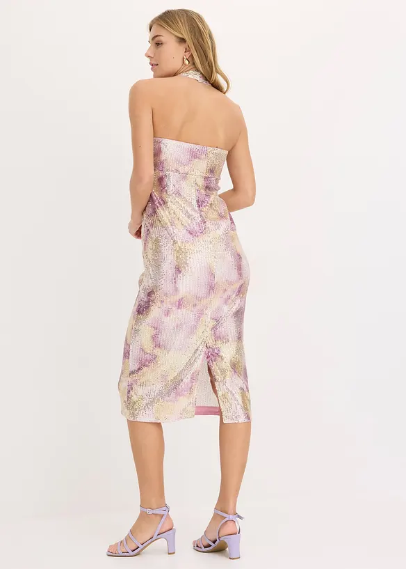 Robe dos nu à sequins, bonprix