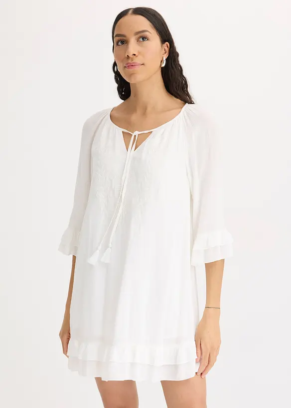 Boho Kleid mit Stickerei, bonprix