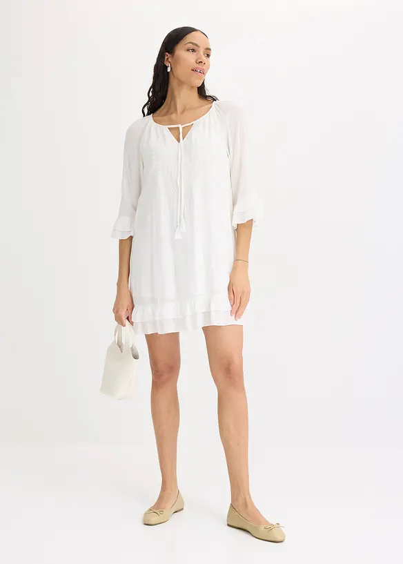 Boho Kleid mit Stickerei, bonprix