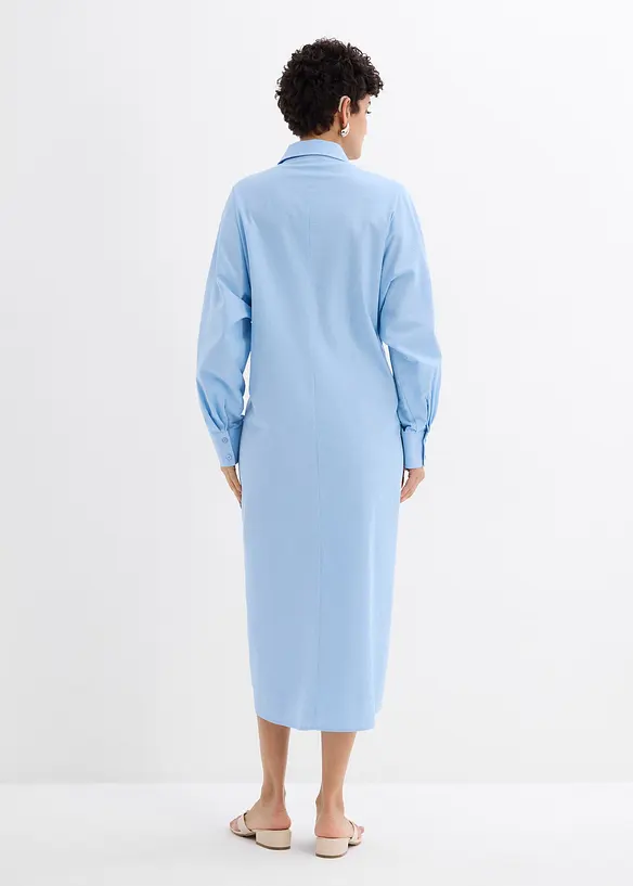 Robe-chemise oversize en viscose mélangée, bonprix