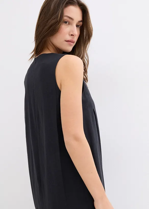 Maxikleid mit Eingriffstaschen aus Viskose-Mix, bonprix