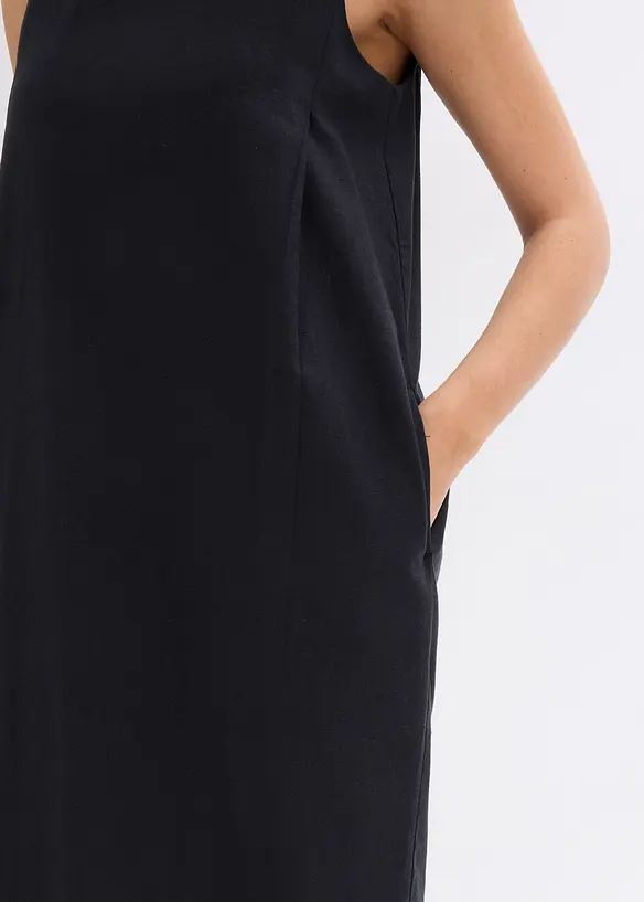 Maxikleid mit Eingriffstaschen aus Viskose-Mix, bonprix