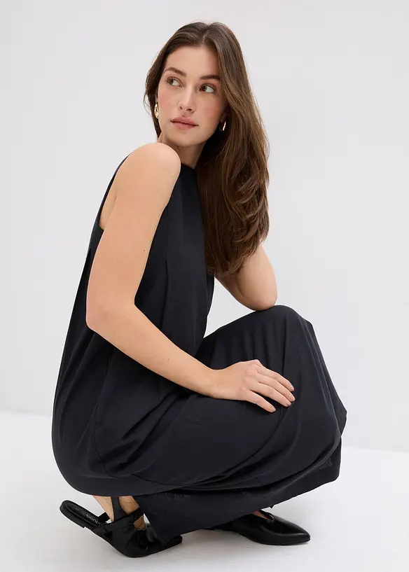 Maxikleid mit Eingriffstaschen aus Viskose-Mix, bonprix