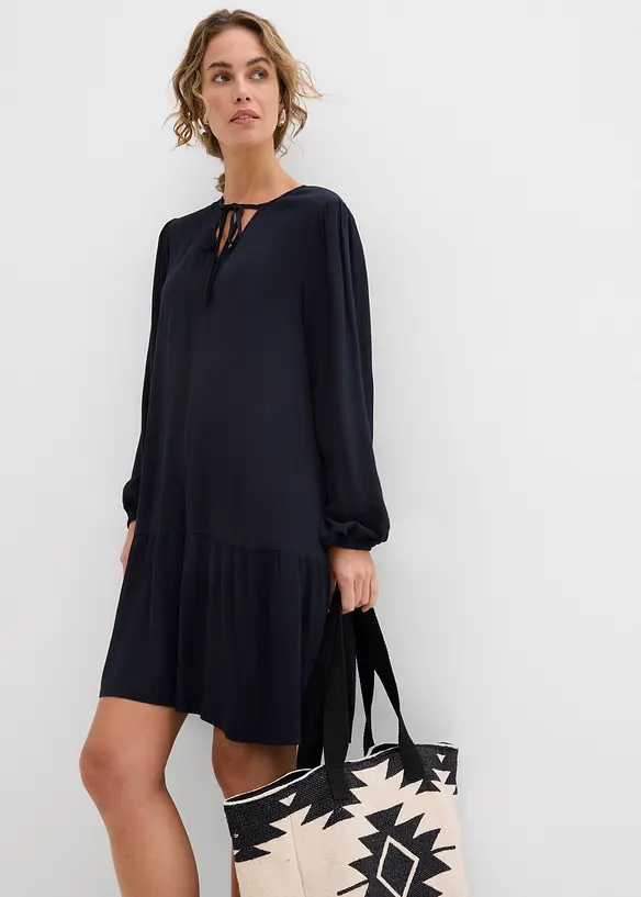 Tunika-Kleid aus fließender Viskose, bonprix