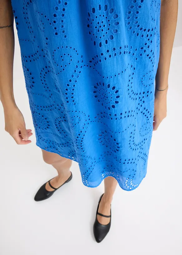 Kleid mit Lochstickerei, bonprix
