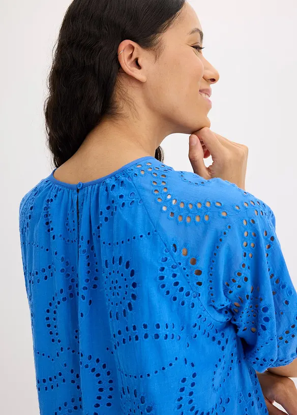 Kleid mit Lochstickerei, bonprix